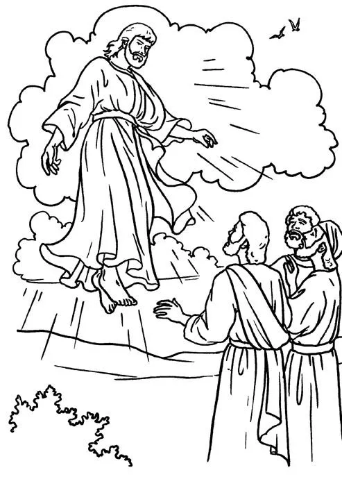 Dibujos Cristianos Para Colorear: Resurreccion de Jesus para colorear