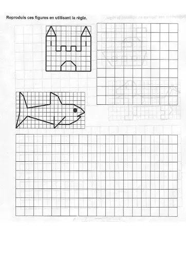 DIBUJOS DE CUADRICULA
