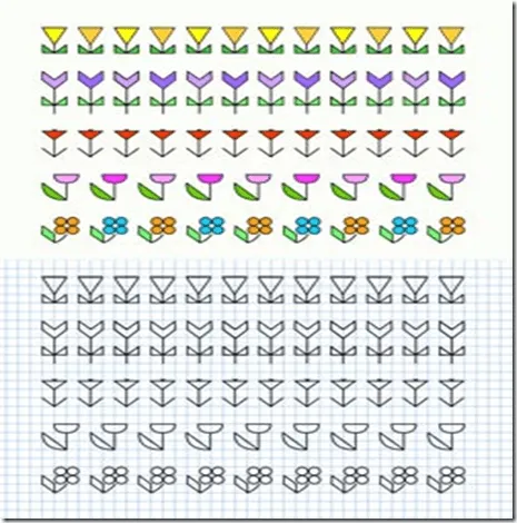 Dibujos en cuadrícula empleando diferentes tipos de líneas ... Dibujos en cuadrícula empleando diferentes tipos de líneas ...