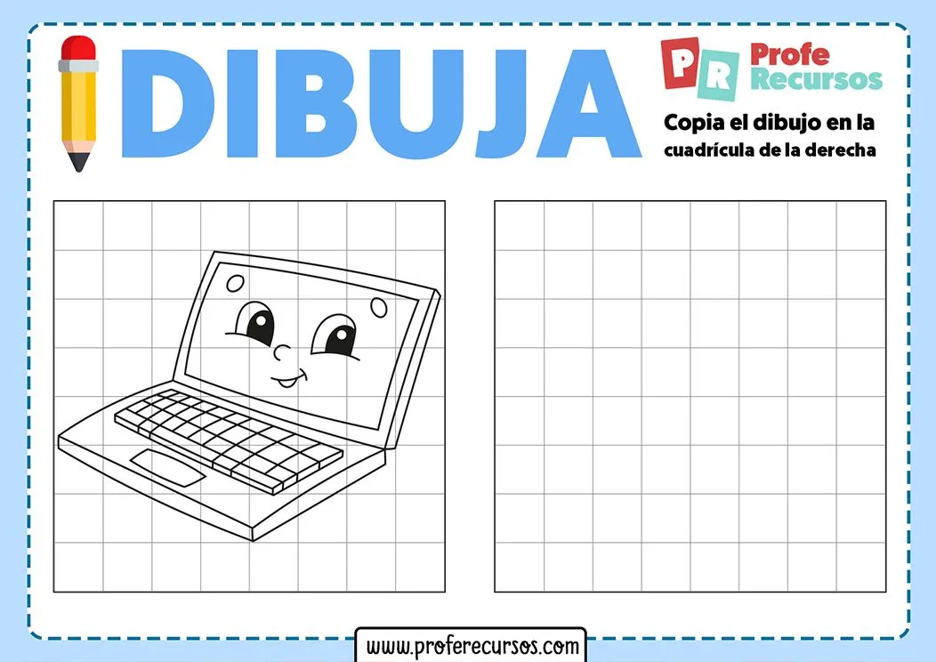 Dibujos en cuadrícula para niños