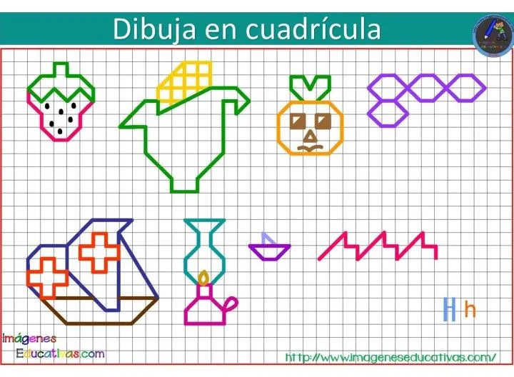 Dibujos con cuadrícula para niños – Imagenes Educativas Dibujos con cuadrícula para niños – Imagenes Educativas