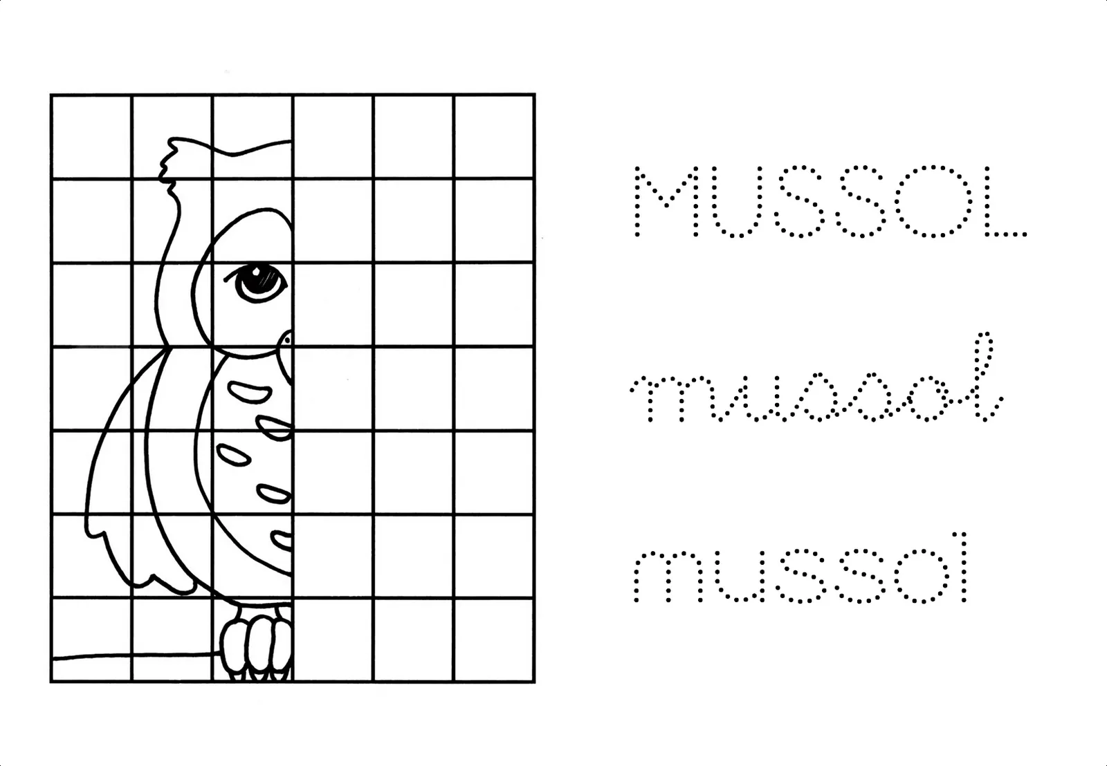 Dibujos en cuadriculas de animales - Imagui
