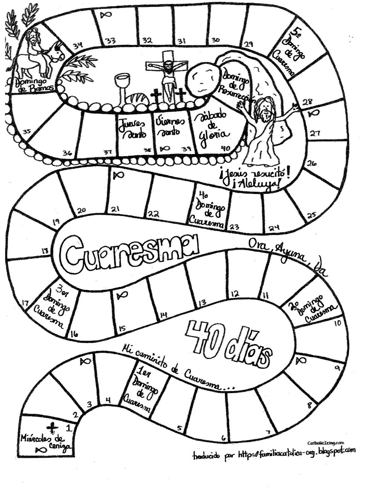Blog de Religión Sagrada Familia de Urgel: Calendario de Cuaresma Blog de Religión Sagrada Familia de Urgel: Calendario de Cuaresma