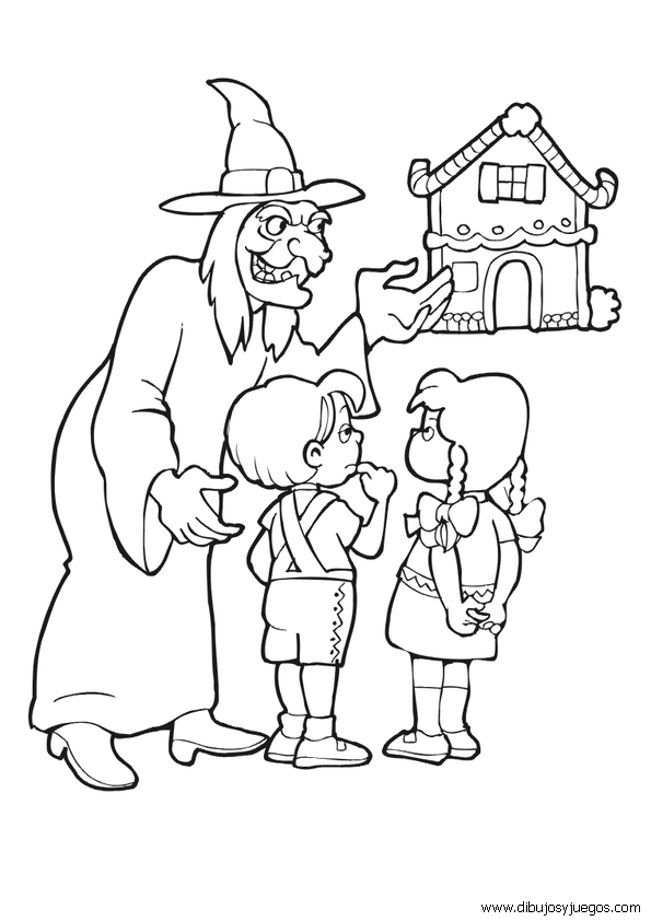 dibujos-cuento-hansel-gretel-009 | Dibujos y juegos, para pintar y ... dibujos-cuento-hansel-gretel-009 | Dibujos y juegos, para pintar y ...