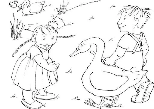 DIBUJOS DEL CUENTO EL PATITO FEO PARA IMPRIMIR Y PINTAR DIBUJOS DEL CUENTO EL PATITO FEO PARA IMPRIMIR Y PINTAR