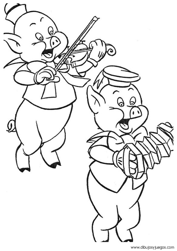 dibujos-cuento-tres-cerditos-019 | Dibujos y juegos, para pintar y ... dibujos-cuento-tres-cerditos-019 | Dibujos y juegos, para pintar y ...