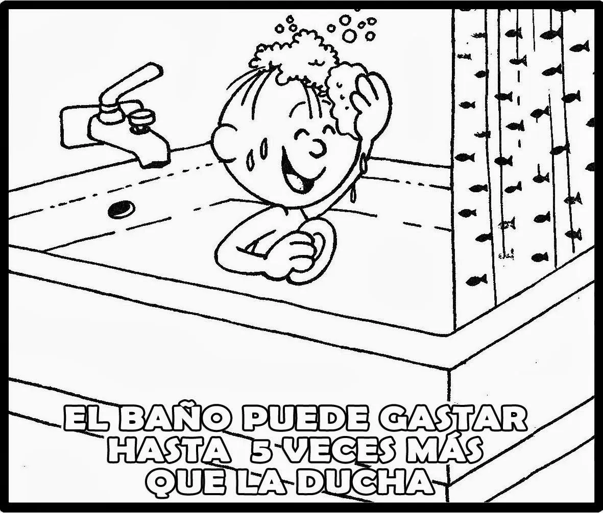 Dibujos del cuidado del agua para colorear el 22 de marzo Día ...