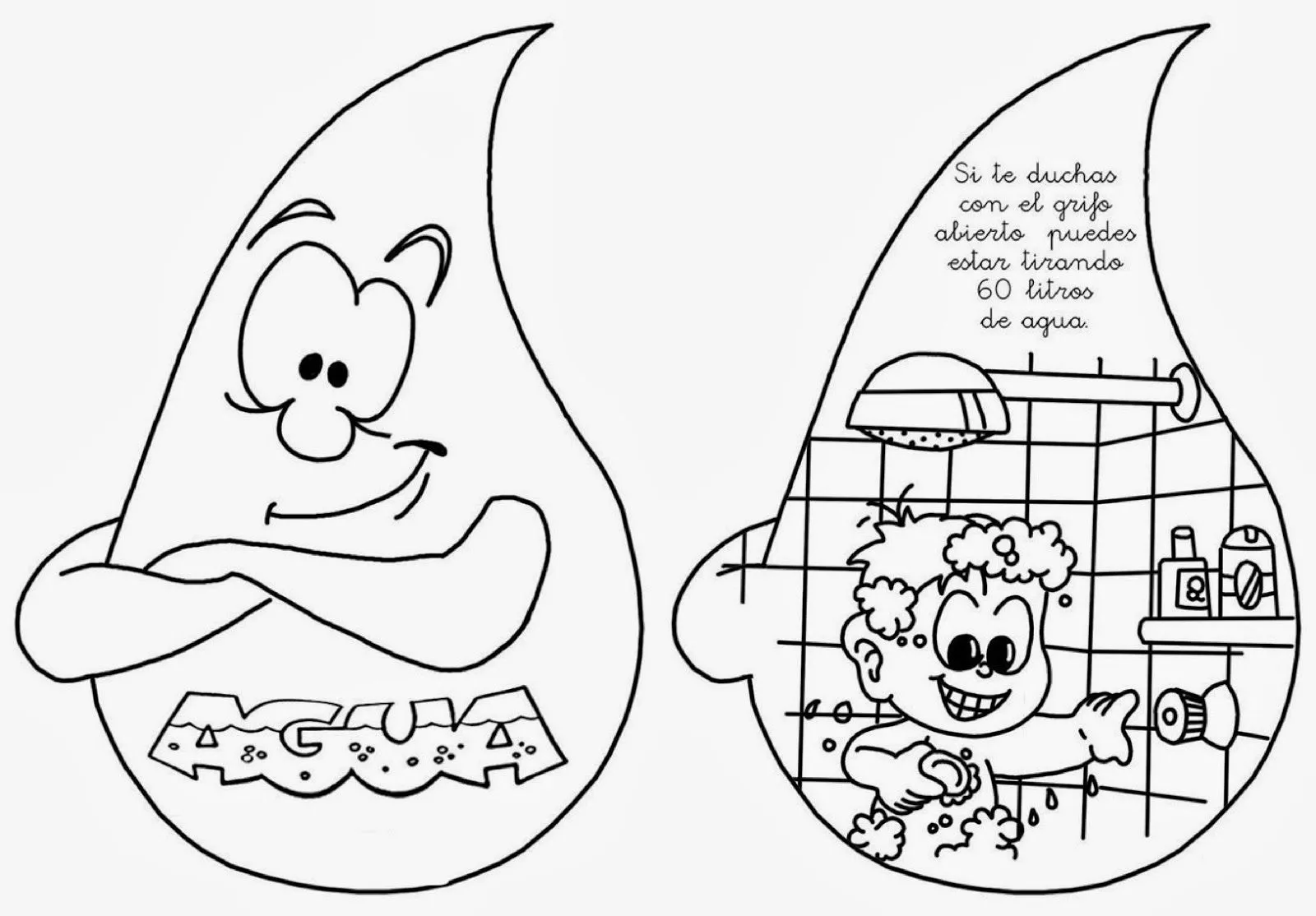 Dibujos del cuidado del agua para colorear el 22 de marzo Día ... Dibujos del cuidado del agua para colorear el 22 de marzo Día ...