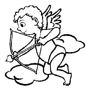 Dibujos de Cupido para colorear