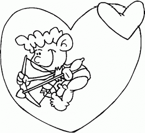 Dibujos de Cupido para colorear ~ Dibujos para Colorear Infantil