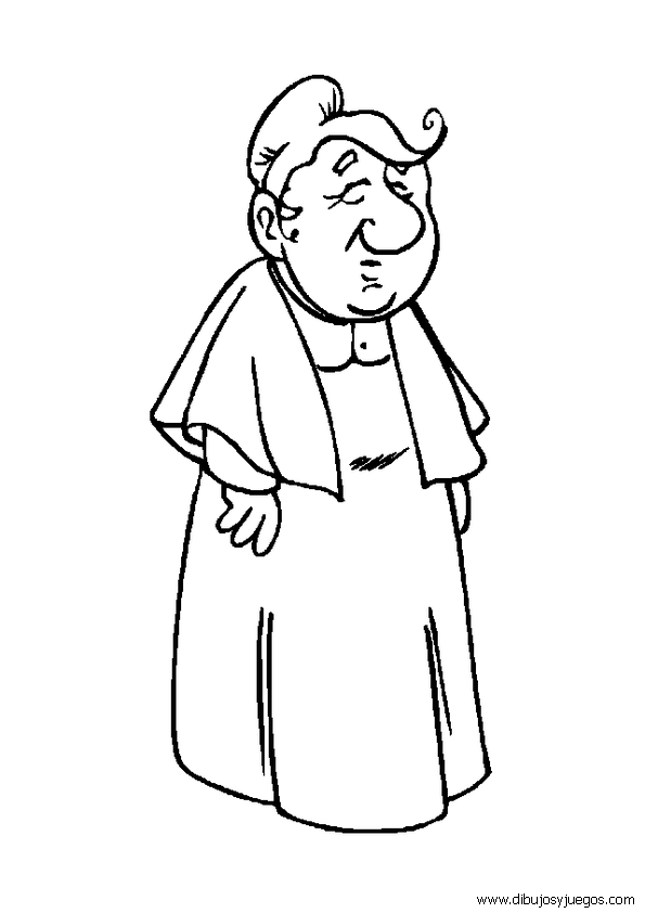 dibujos-de-abuelas-012 | Dibujos y juegos, para pintar y colorear