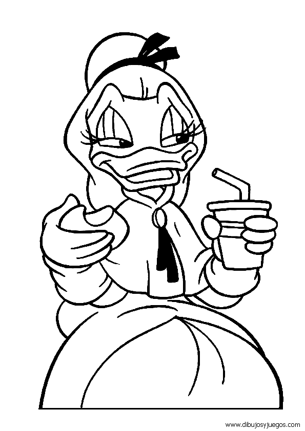 dibujos-de-daisy-duck-009 | Dibujos y juegos, para pintar y colorear dibujos-de-daisy-duck-009 | Dibujos y juegos, para pintar y colorear