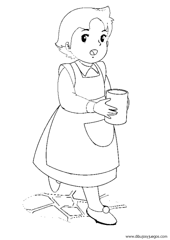 dibujos-de-heidi-006 | Dibujos y juegos, para pintar y colorear