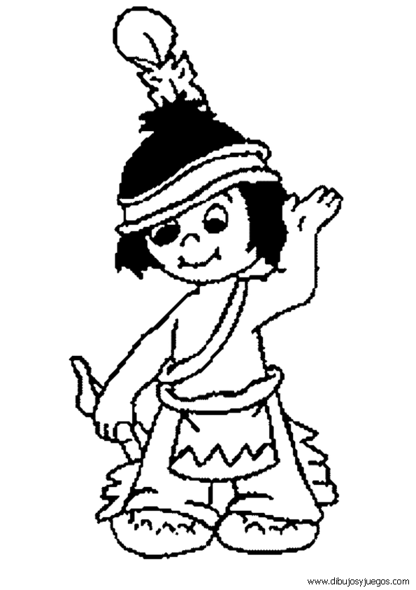 dibujos-de-indios-009 | Dibujos y juegos, para pintar y colorear dibujos-de-indios-009 | Dibujos y juegos, para pintar y colorear