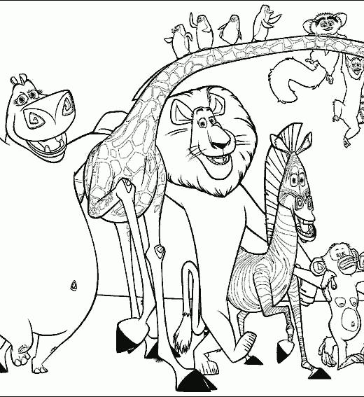 Dibujos-de-madagascar-para- ...