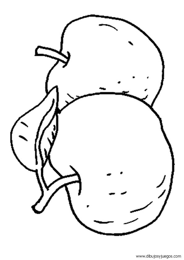 dibujos-de-manzanas-019 | Dibujos y juegos, para pintar y colorear