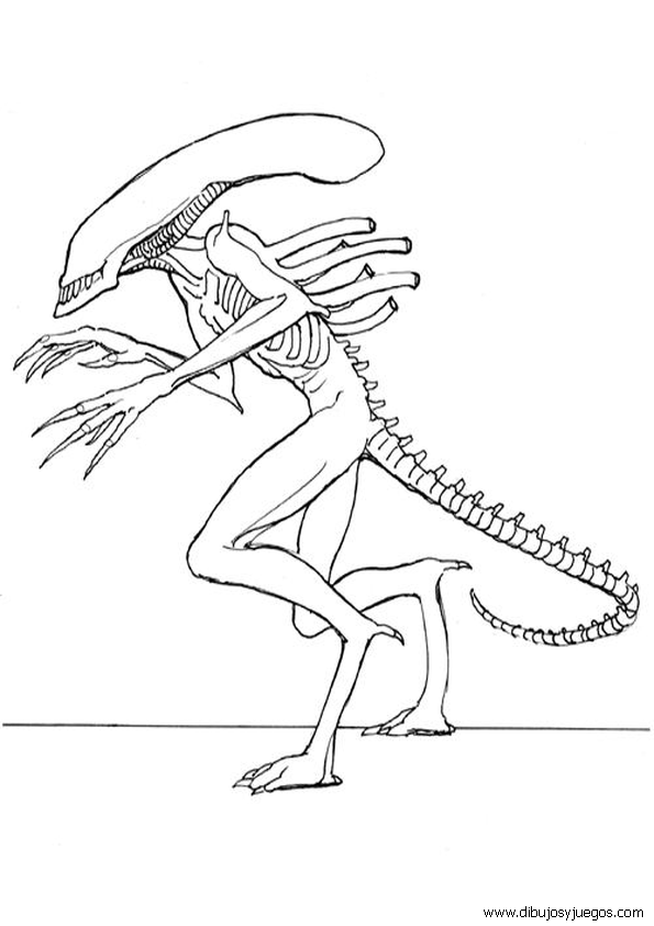 dibujos-de-marcianos-aliens-010 | Dibujos y juegos, para pintar y ...