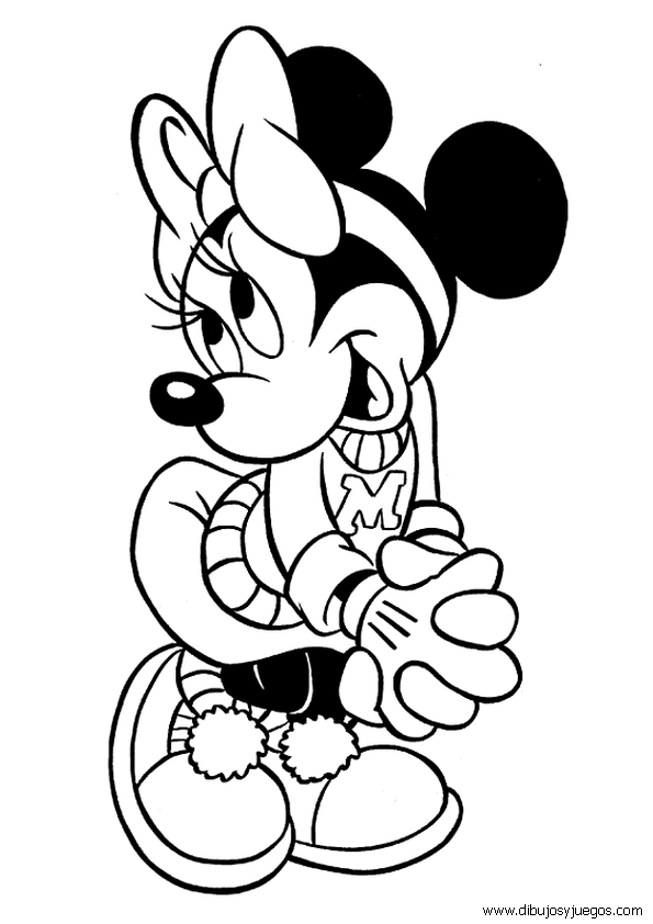 Minnie Mouse para colorear cara - Imagui
