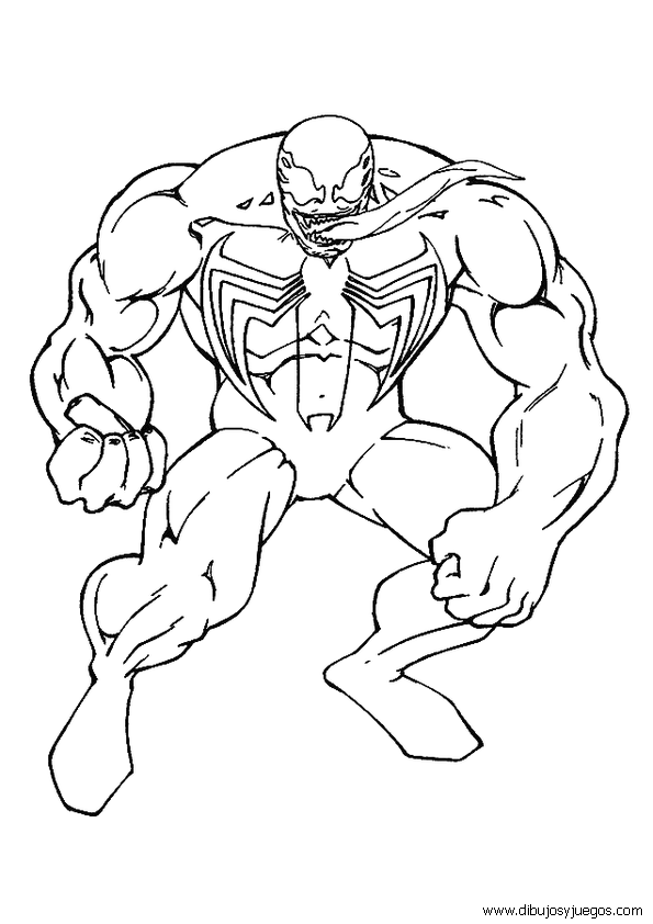 dibujos-de-spiderman-160 | Dibujos y juegos, para pintar y colorear