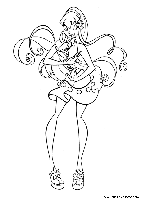 dibujos-de-winx-club-003 | Dibujos y juegos, para pintar y colorear
