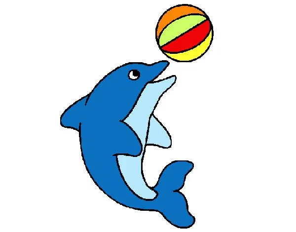 Dibujos de Delfines para Colorear - Dibujos.net