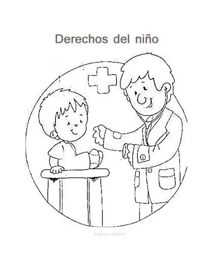 deberes y derechos de los niños : dibujos para pintar de los derechos