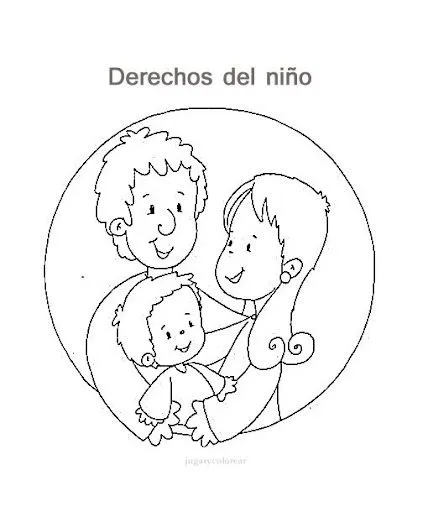 Dibujos de los derechos del niño para pintar - Manualidades Infantiles