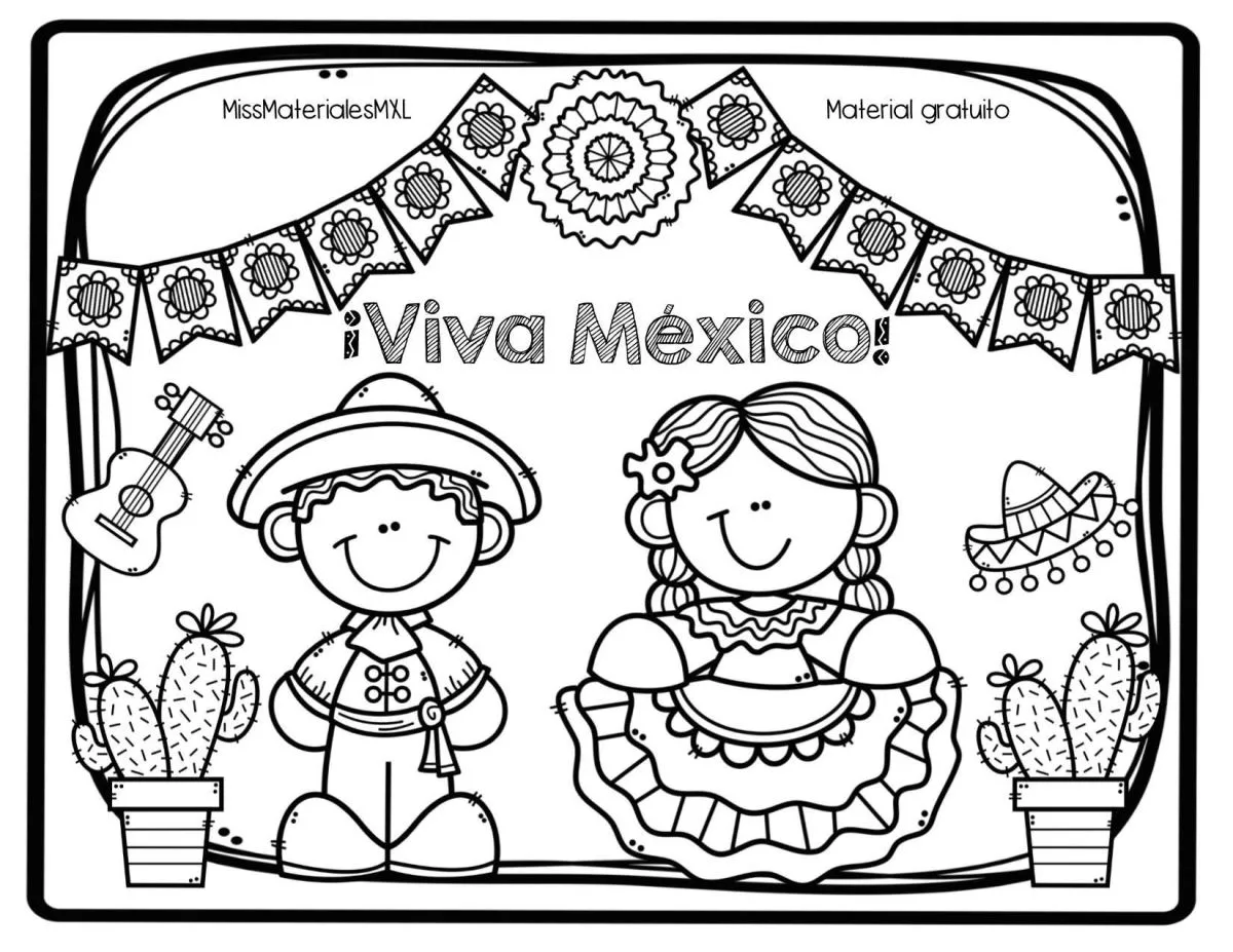 Dibujos para descargar y colorear fáciles para el 15 y 16 de septiembre | Tus Buenas Noticias Dibujos para descargar y colorear fáciles para el 15 y 16 de septiembre | Tus Buenas Noticias