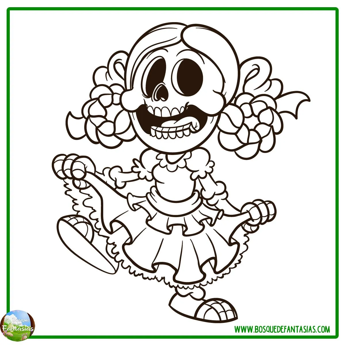 DIBUJOS DEL DÍA DE LOS MUERTOS ® Imágenes para colorear