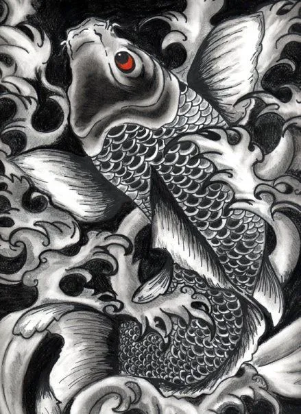Mis Dibujos: Dibujo Lapiz y MicroFibra - "Pez Koi" Mis Dibujos: Dibujo Lapiz y MicroFibra - "Pez Koi"