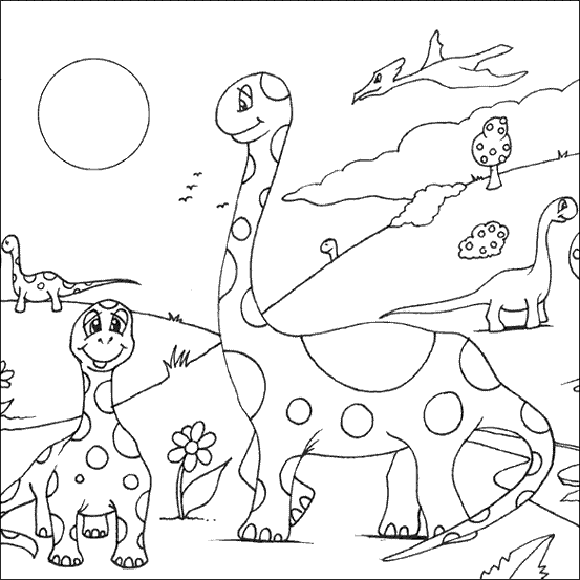 Dibujos de dinosaurios para colorear