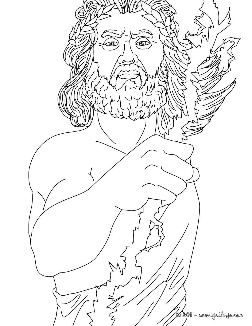Dibujos de los DIOSES GRIEGOS para colorear, DIOS ZEUS , rey de ... Dibujos de los DIOSES GRIEGOS para colorear, DIOS ZEUS , rey de ...