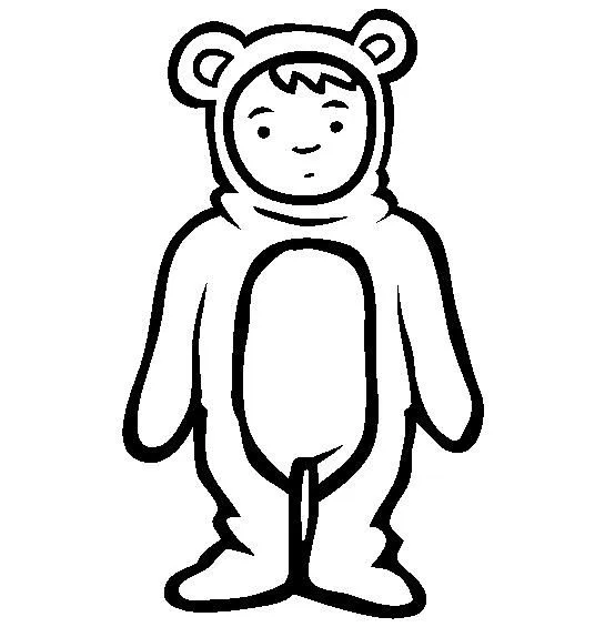 dibujos de disfraces para colorear