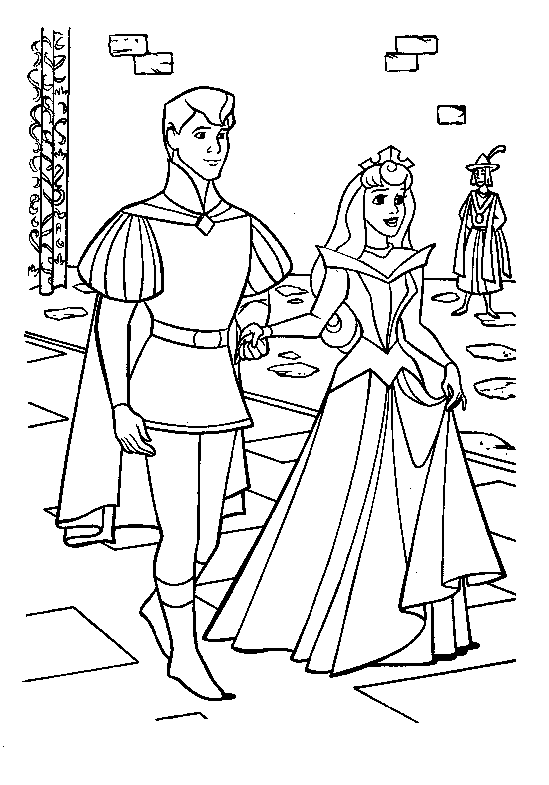 Dibujos disney para colorear: La bella durmiente y el principe ... Dibujos disney para colorear: La bella durmiente y el principe ...