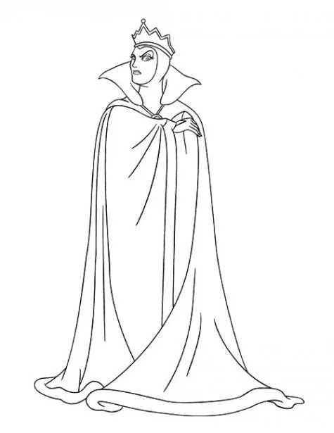 Dibujos disney para colorear: Bruja de blancanieves para colorear Dibujos disney para colorear: Bruja de blancanieves para colorear