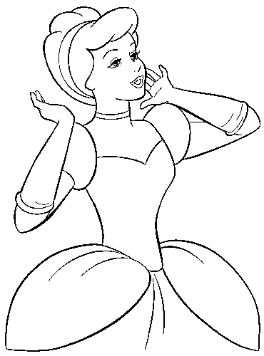 Dibujos disney para colorear: La cenicienta disney para pintar Dibujos disney para colorear: La cenicienta disney para pintar
