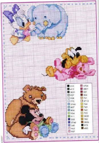 Imagen Punto de Cruz Disney 2 - grupos.