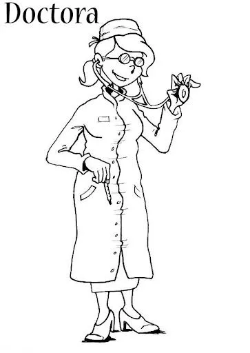 DIBUJOS DE DOCTORES PARA COLOREAR