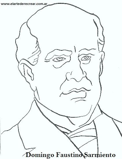 Dibujos de Domingo Faustino Sarmiento para colorear o pintar ... Dibujos de Domingo Faustino Sarmiento para colorear o pintar ...