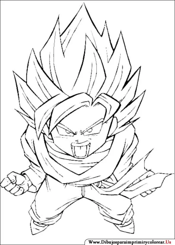 DIBUJOS DE DRAGON BALL CHIBI PARA COLOREAR - ALOjamiento de IMágenes