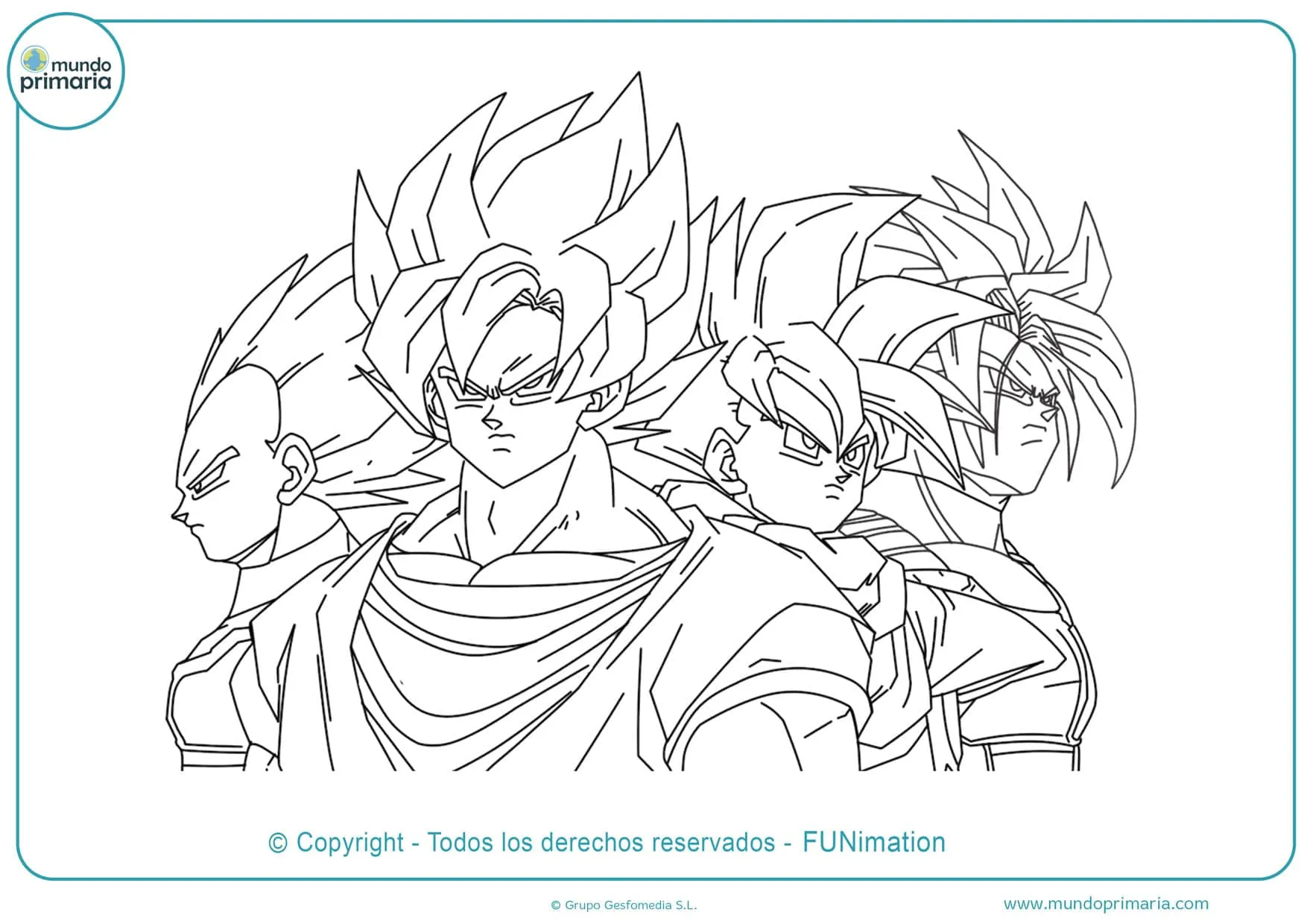 ▷ Dibujos de Dragon Ball para Colorear (Fáciles de Imprimir)