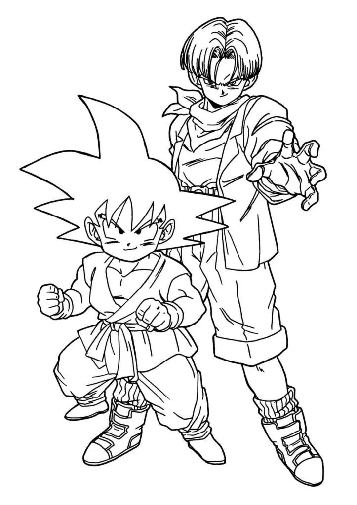 Dibujos de Dragon Ball Z para Colorear en wonder-day.com