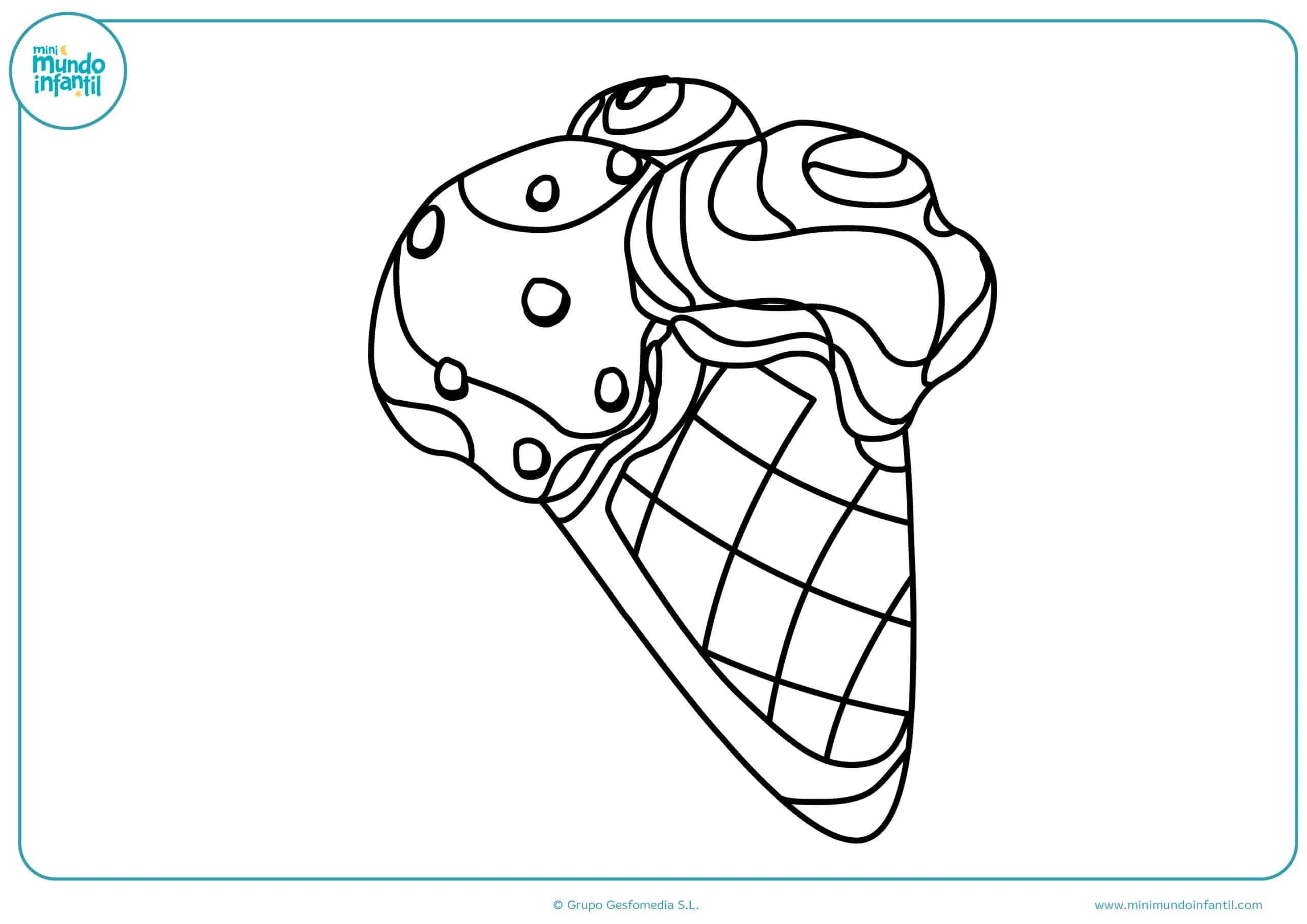 Dibujos de dulces para colorear - Mundo Primaria