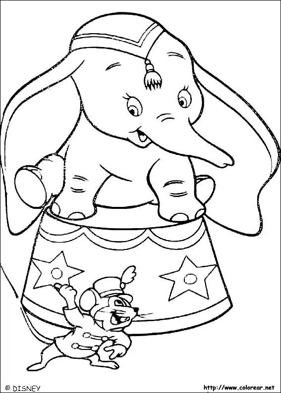Dibujos de Dumbo para colorear en Colorear.net Dibujos de Dumbo para colorear en Colorear.net
