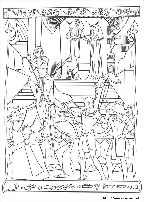 Dibujos para colorear de El príncipe de Egipto Dibujos para colorear de El príncipe de Egipto