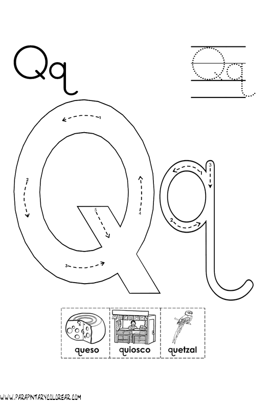 Ciclo Escolar: El Abecedario - Dibujos Para Colorear