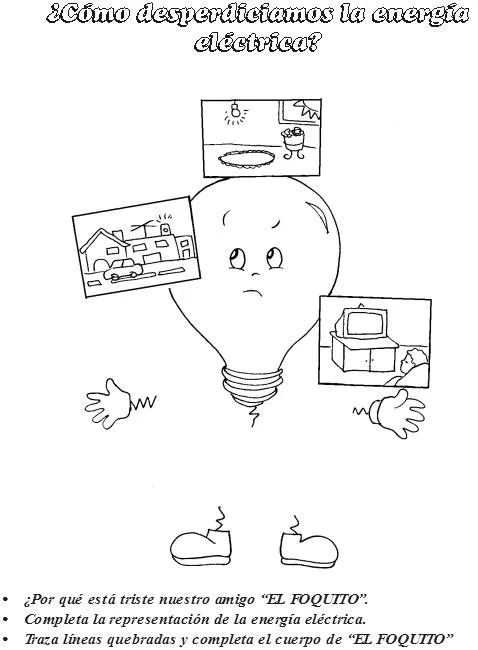Dibujos para colorear de la energia electrica - Imagui Dibujos para colorear de la energia electrica - Imagui