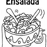 DIBUJOS DE ENSALADAS PARA COLOREAR