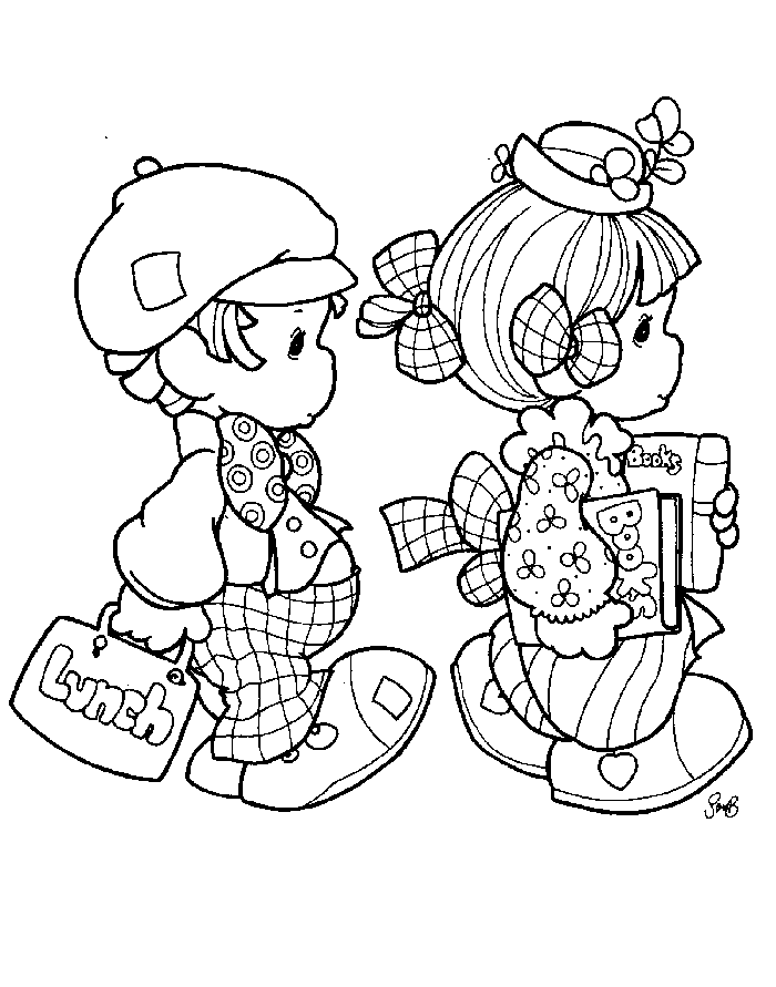 Preciosos Momentos De Regreso a Clases ~ Dibujos para Colorear ...