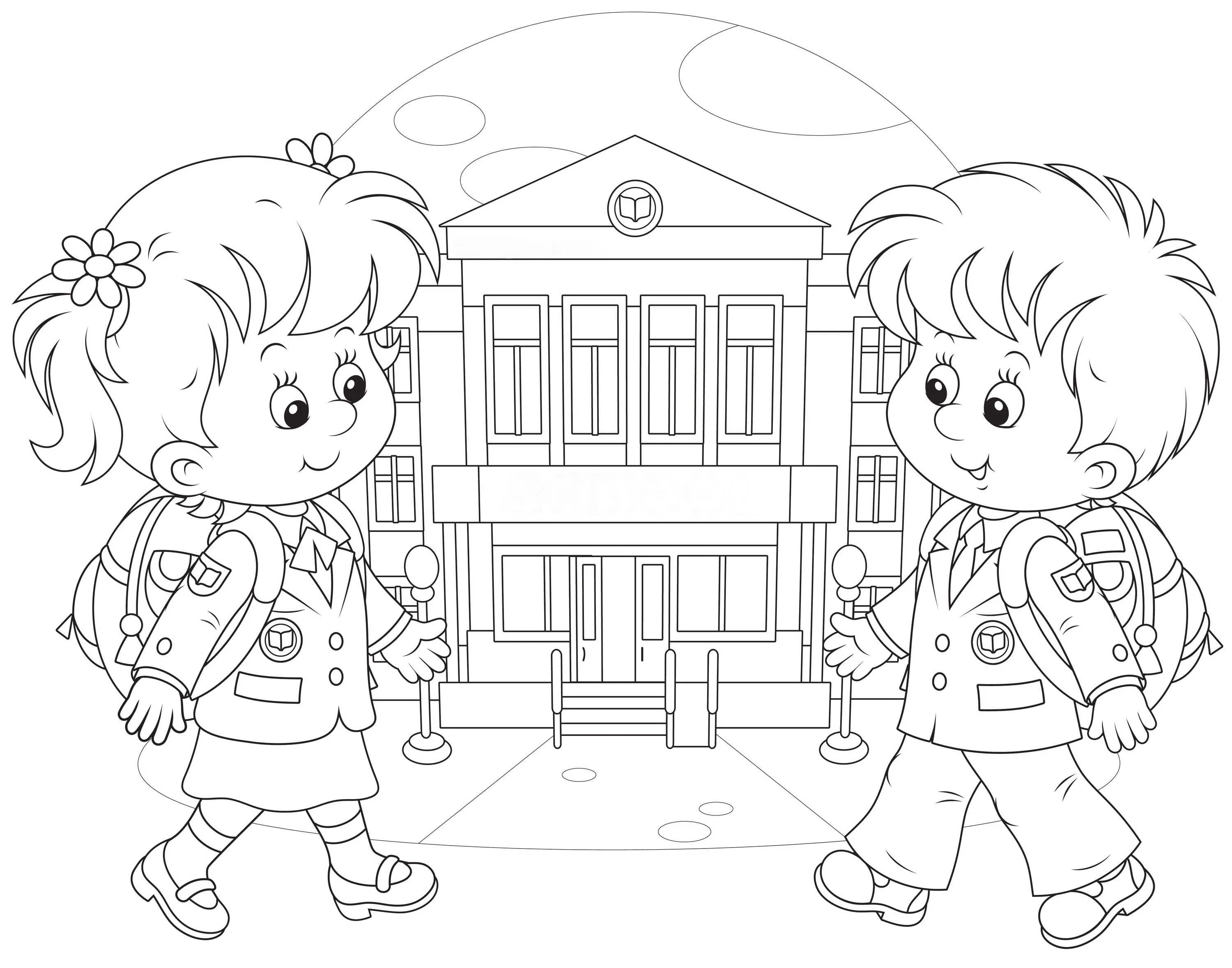 Dibujos de Escuela para Colorear